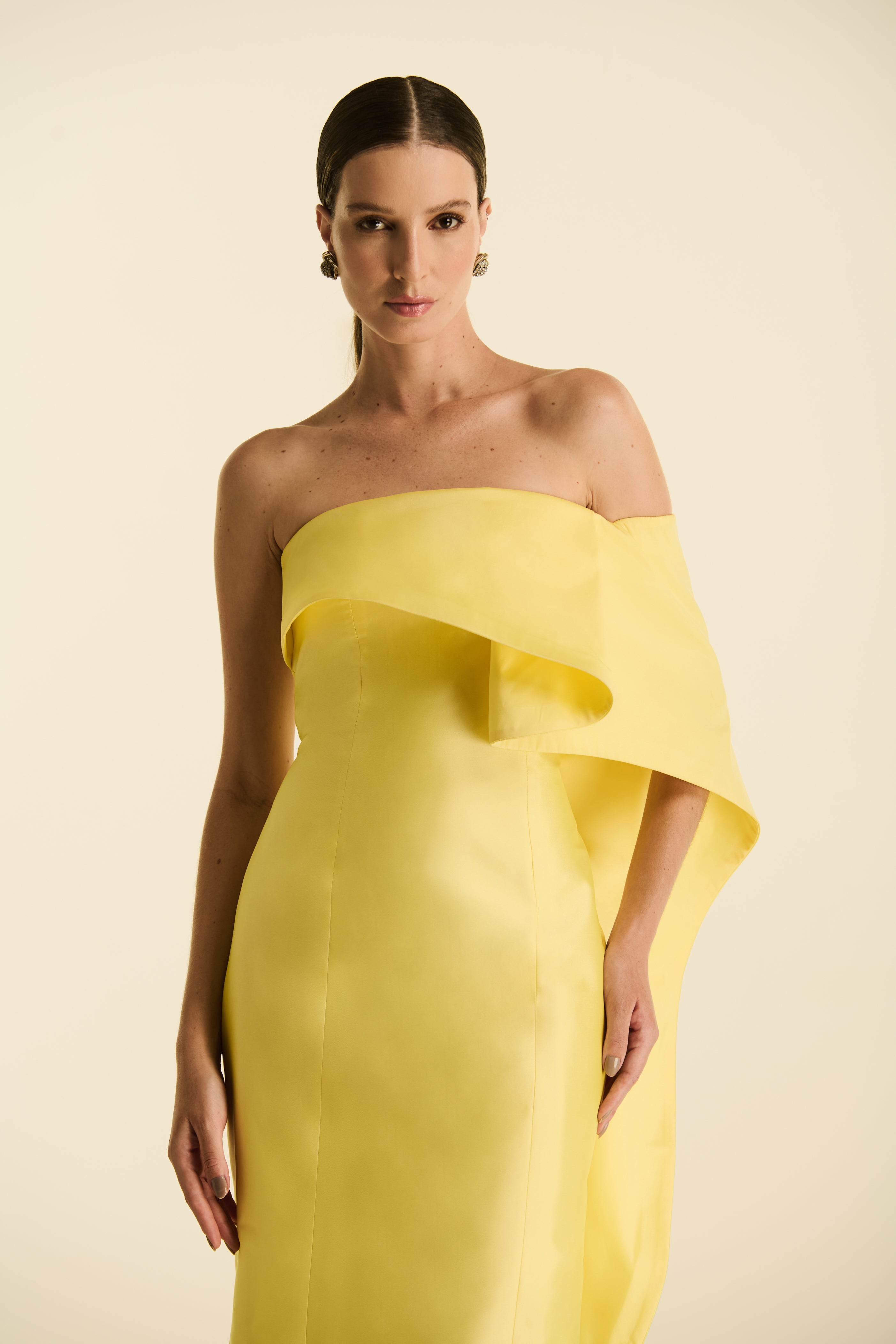 Vestido Longo em Tafetá