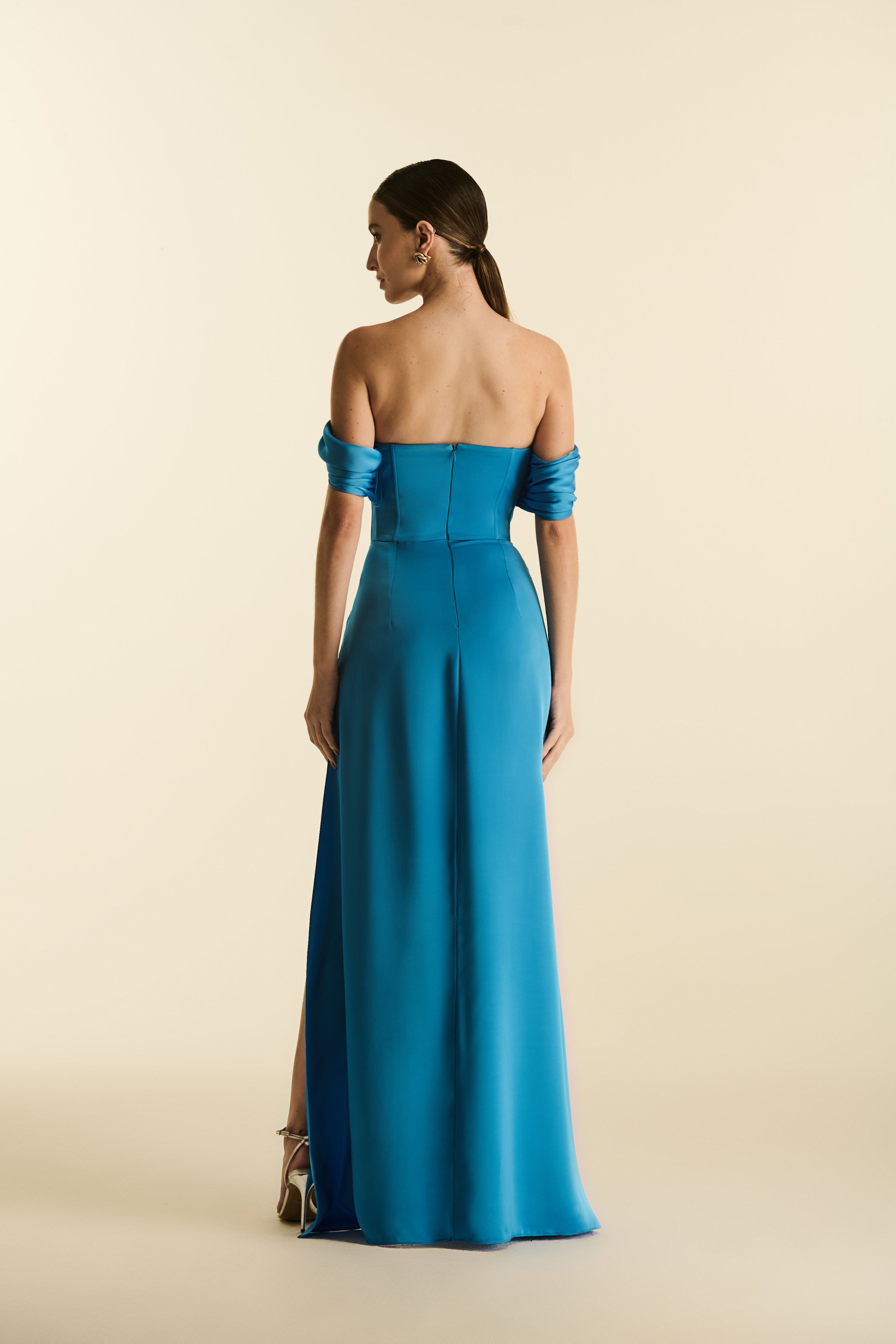 Vestido Longo Drapeado