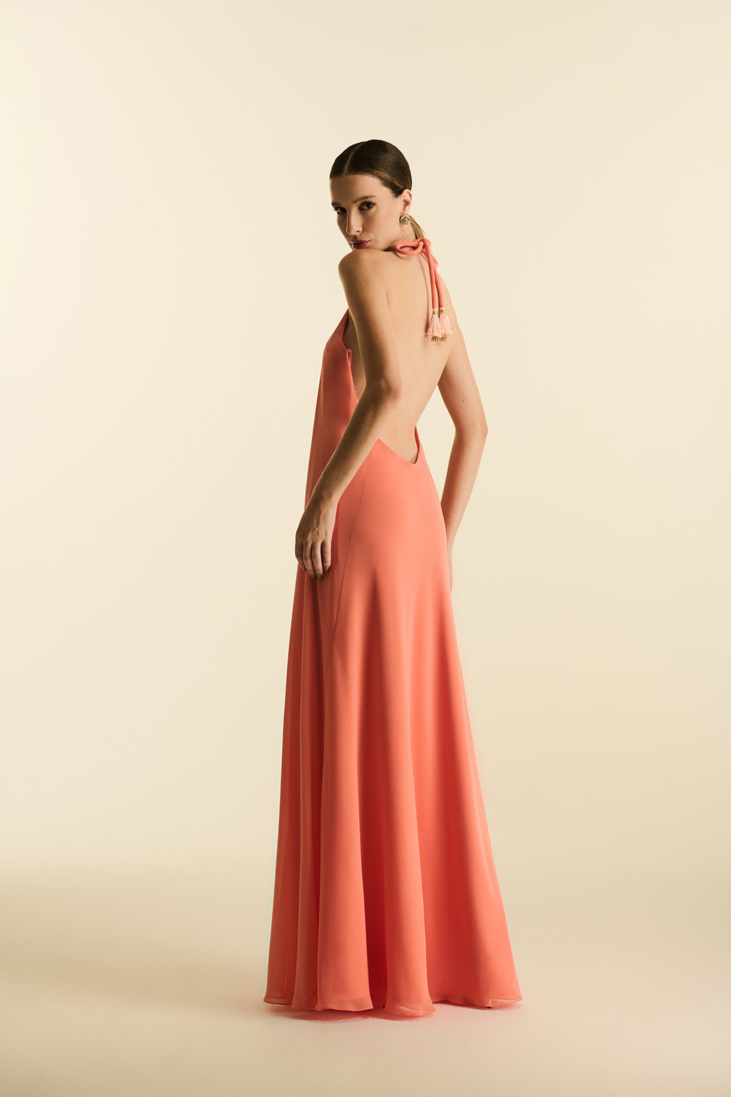 Vestido Longo Frente Única