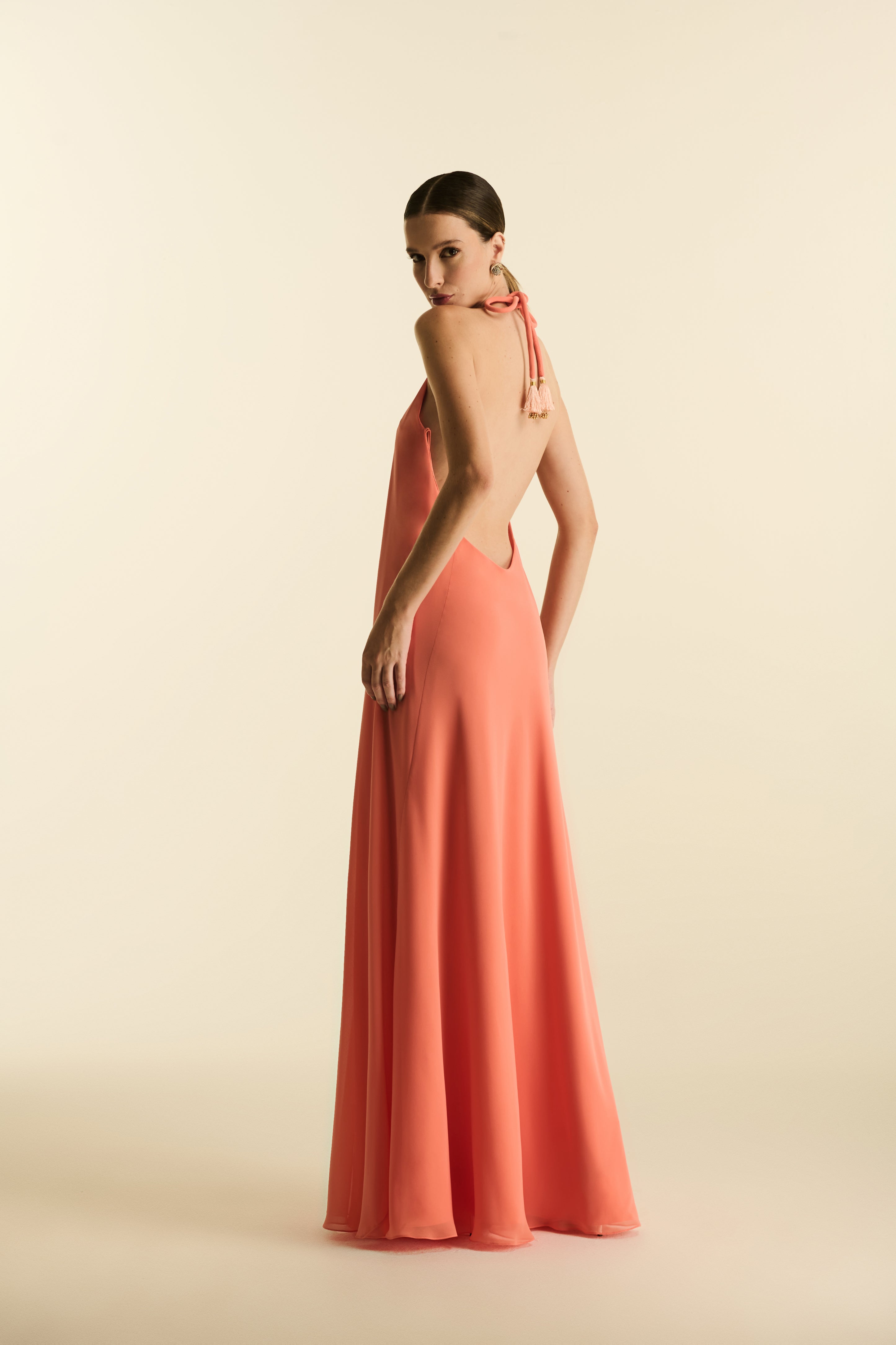 Vestido Longo Frente Única