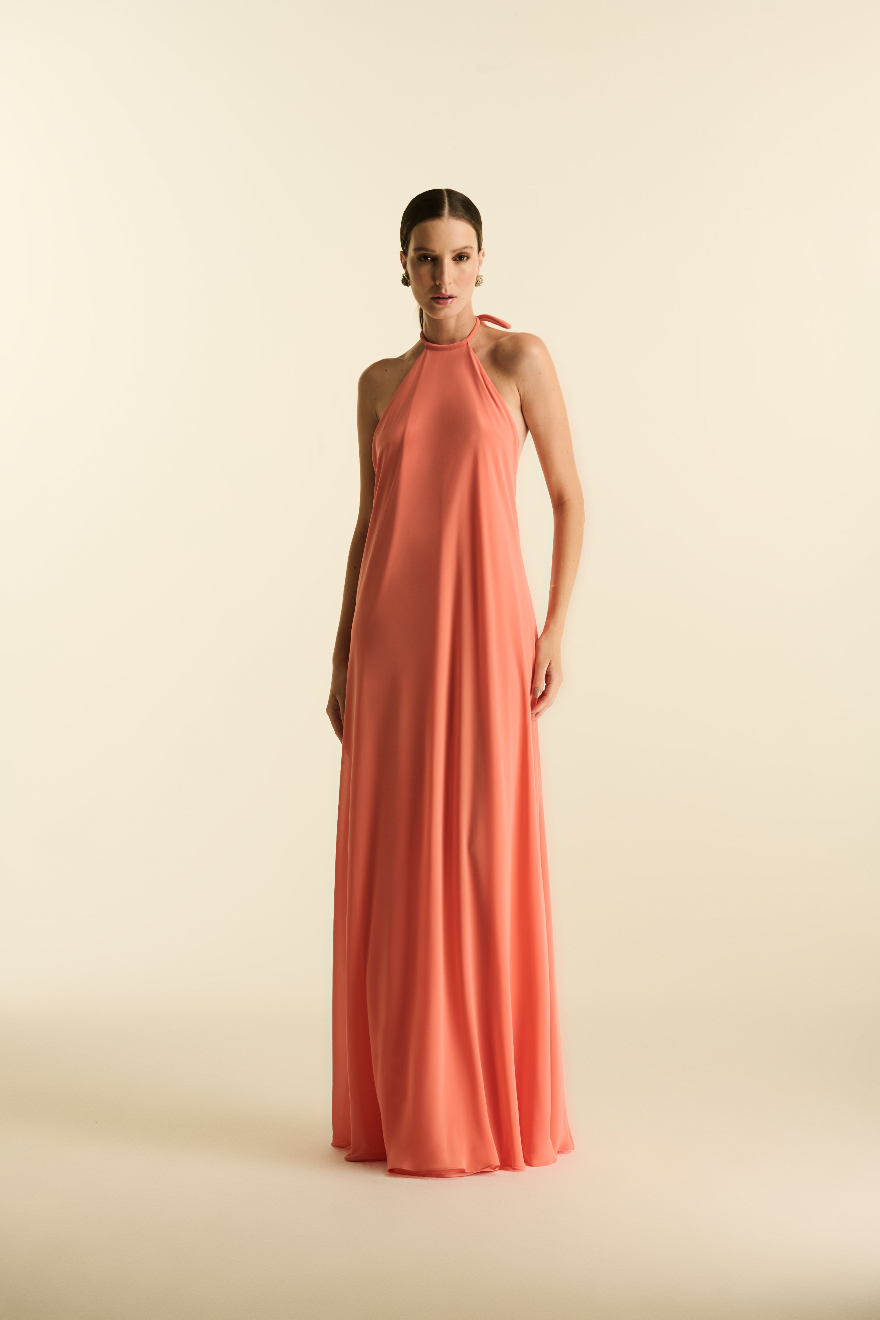 Vestido Longo Frente Única