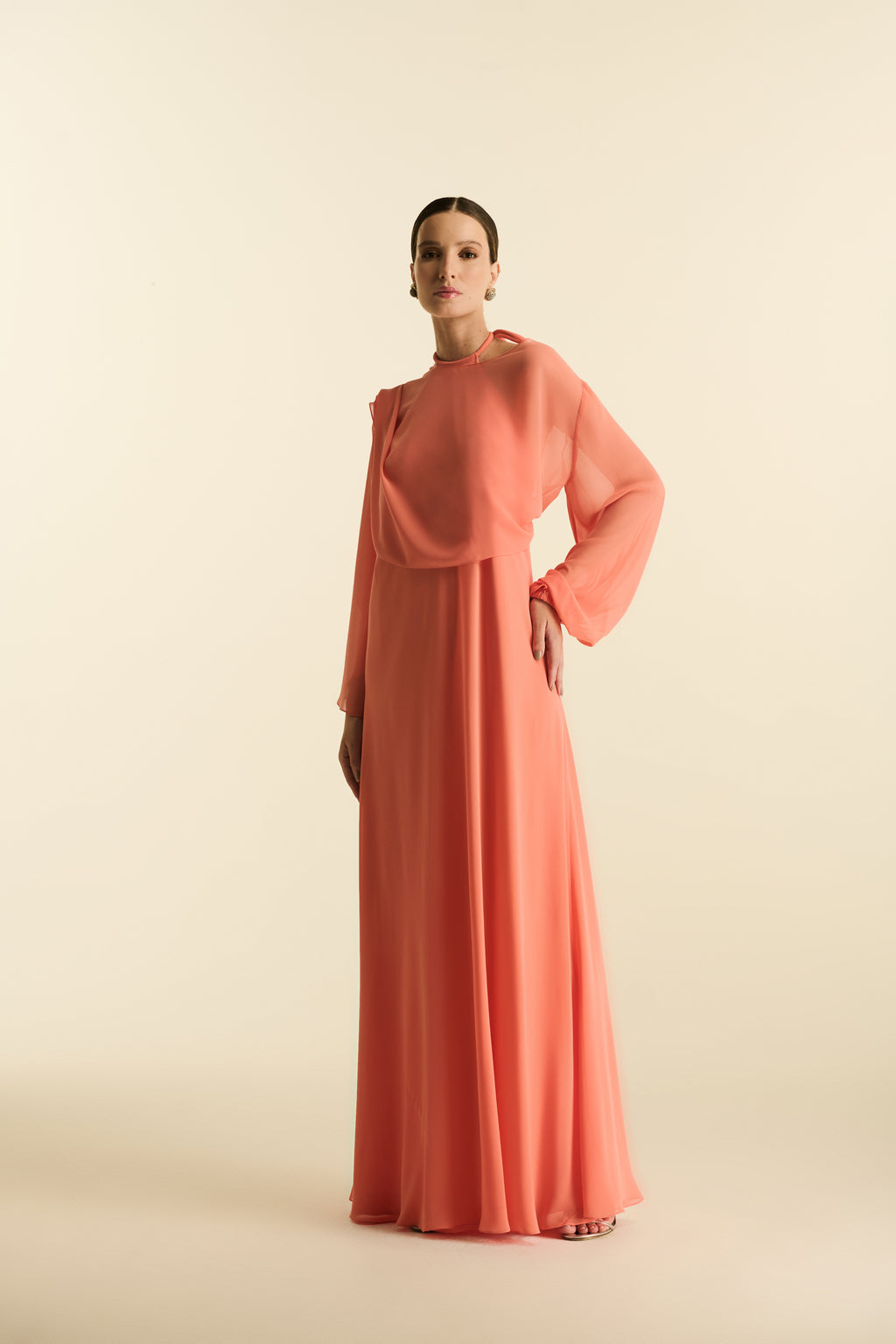 Vestido Longo Frente Única