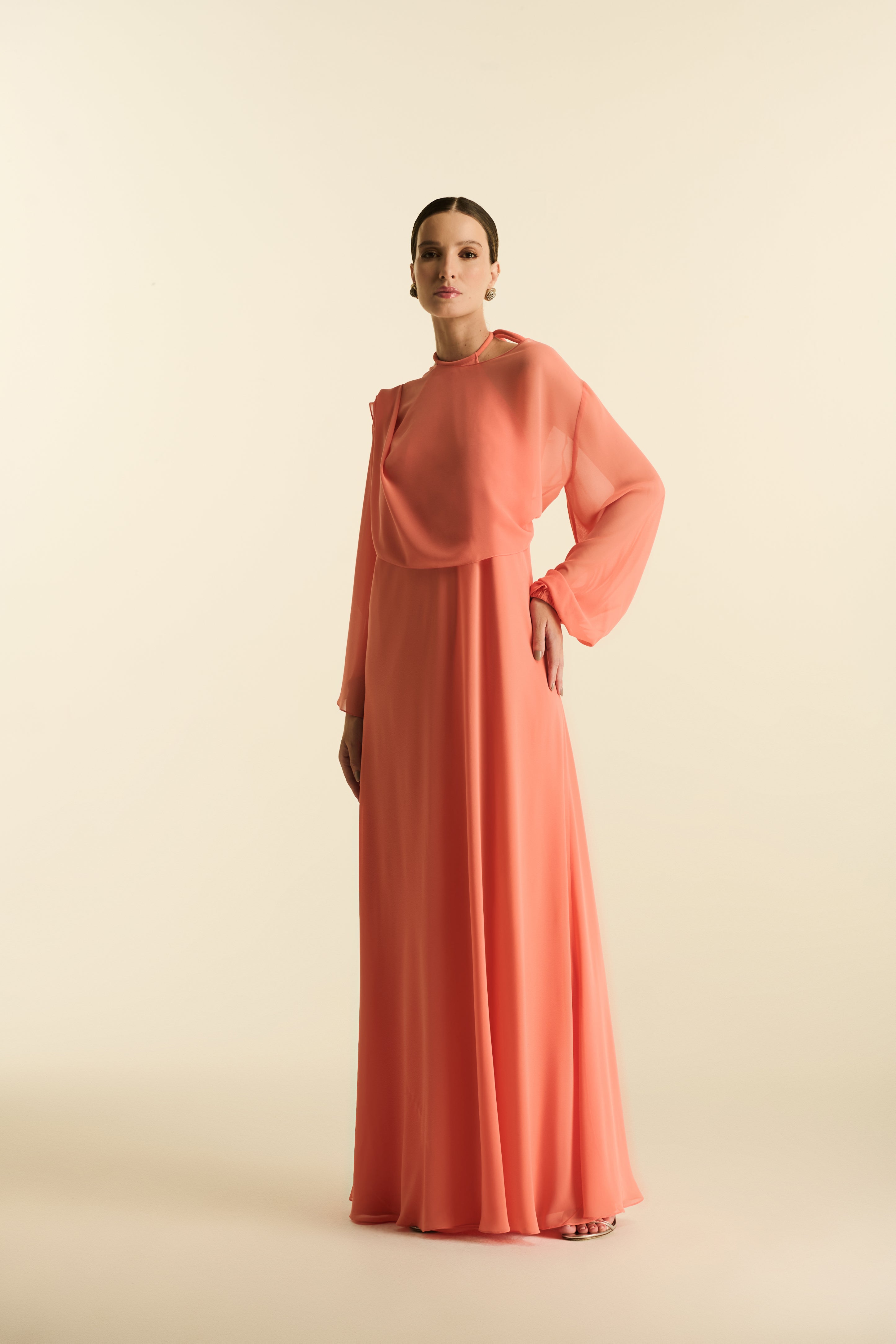 Vestido Longo Frente Única