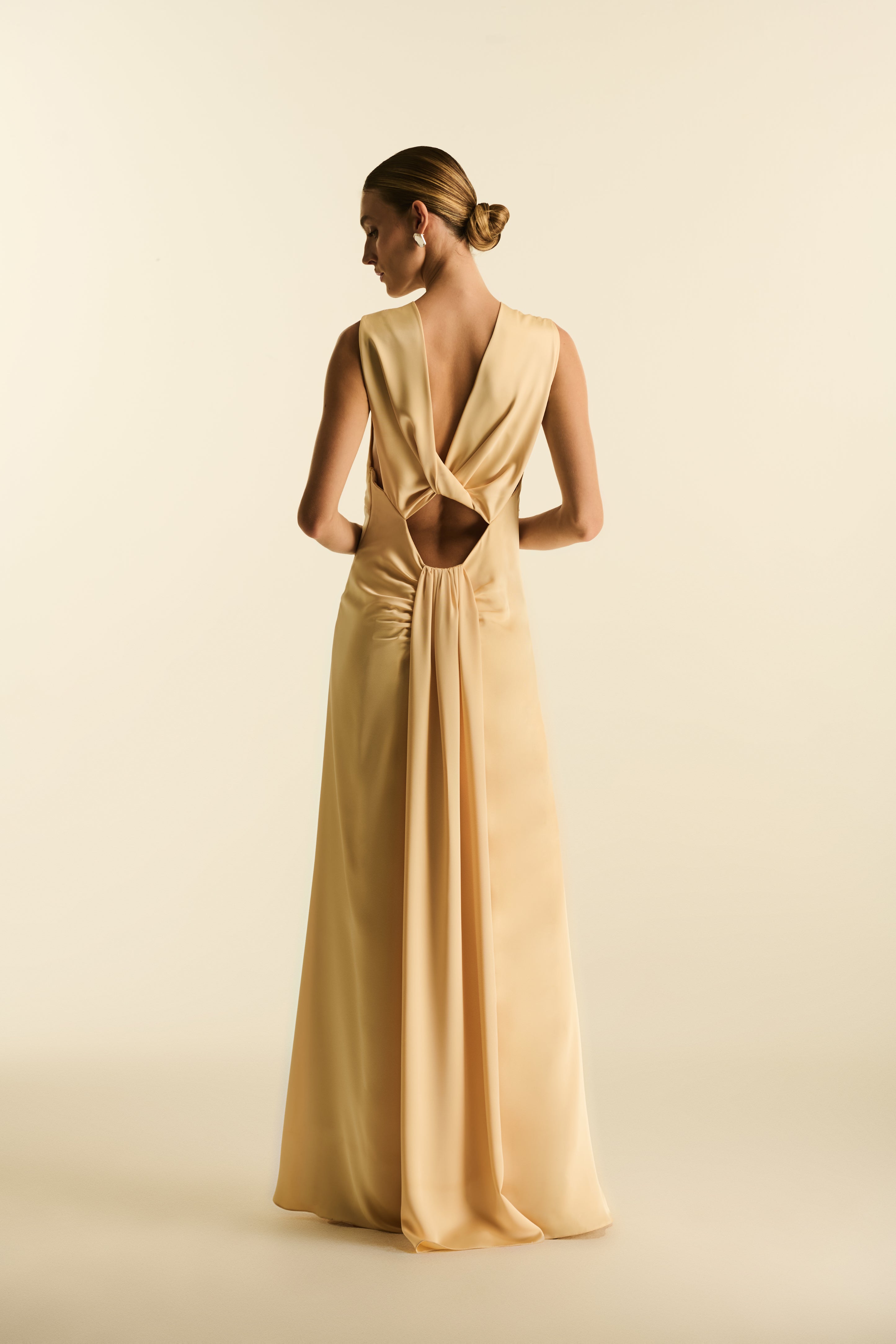 Vestido Longo em Cetim