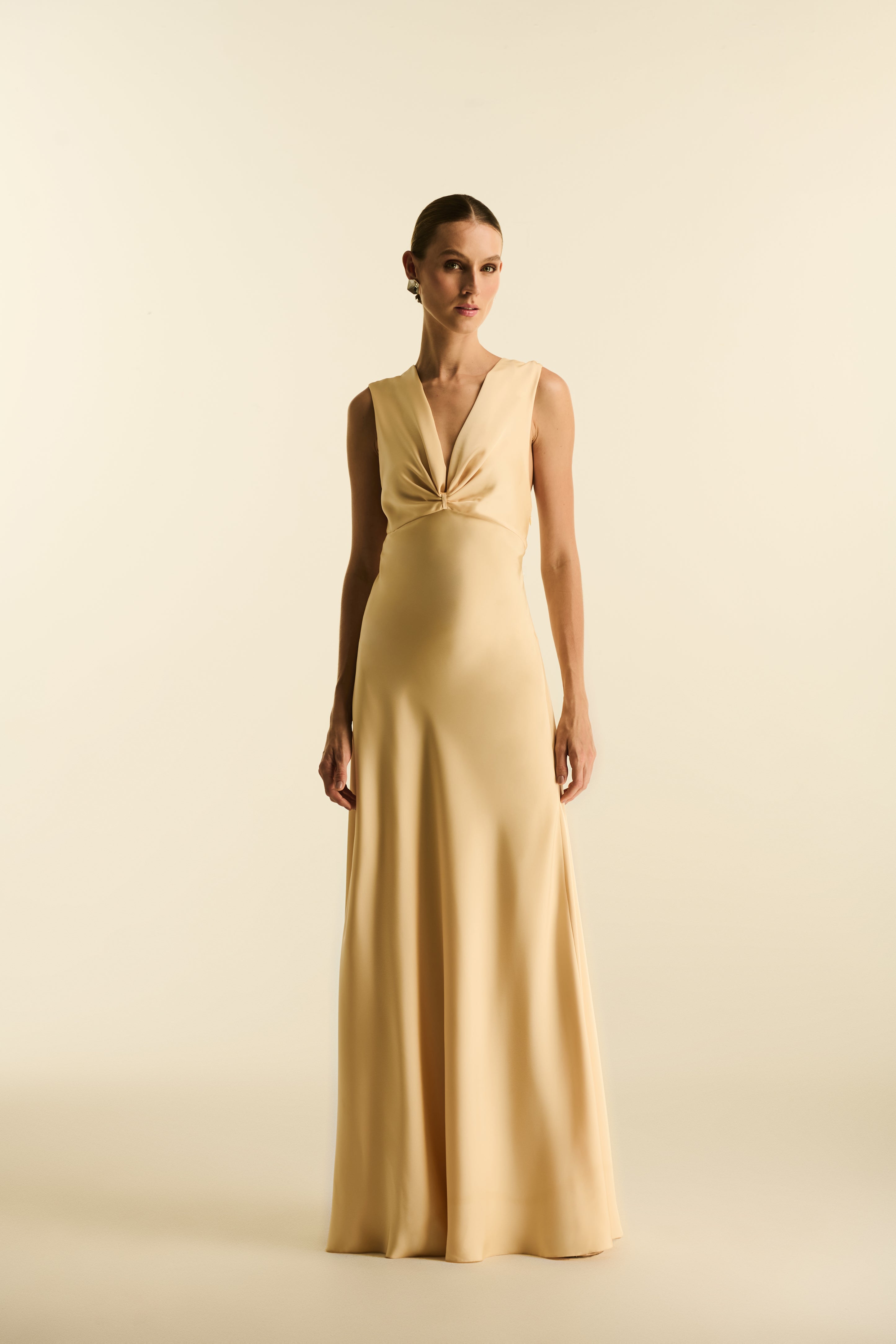 Vestido Longo em Cetim