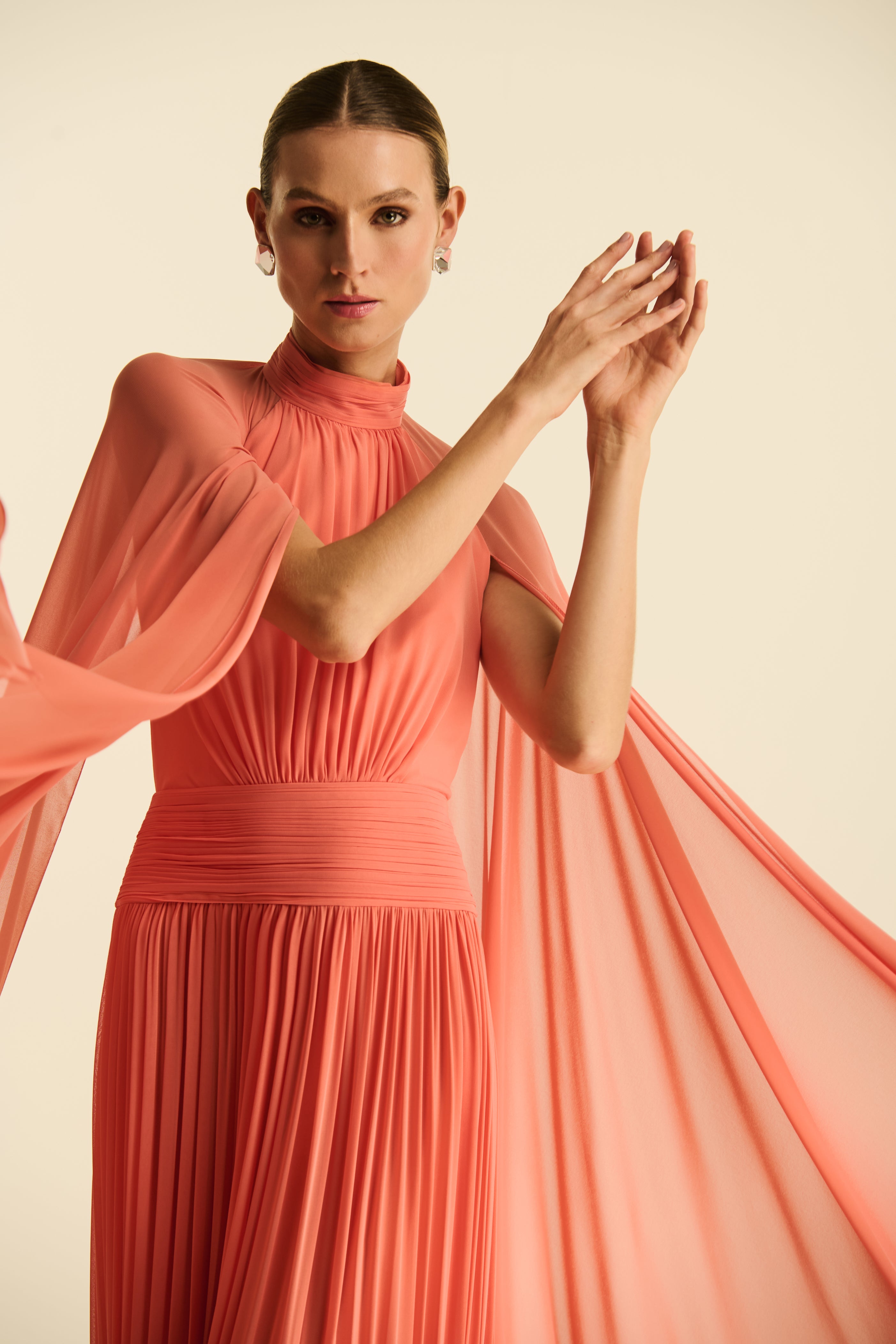 Vestido Longo Plissado