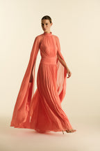 Vestido Longo Plissado