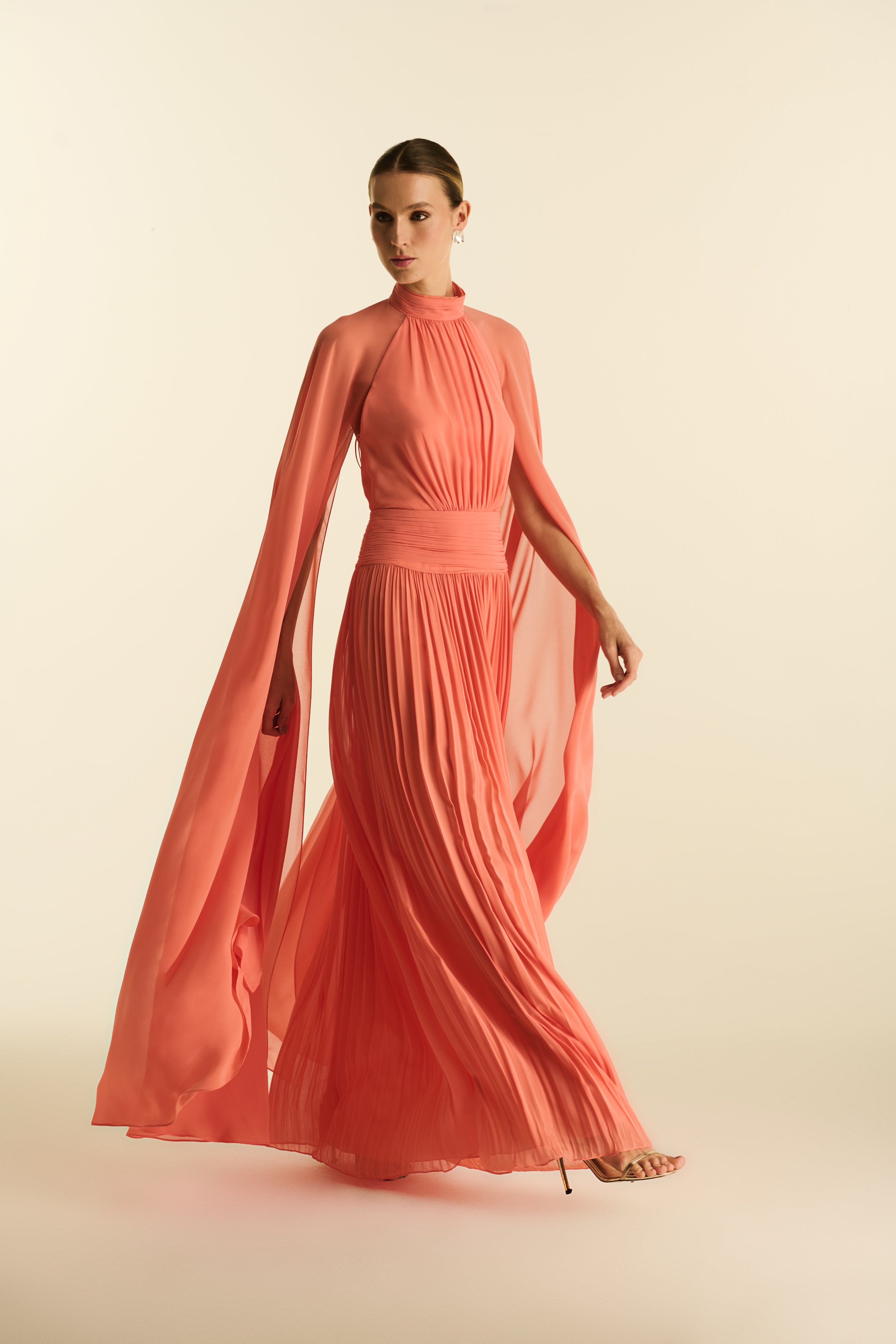 Vestido Longo Plissado