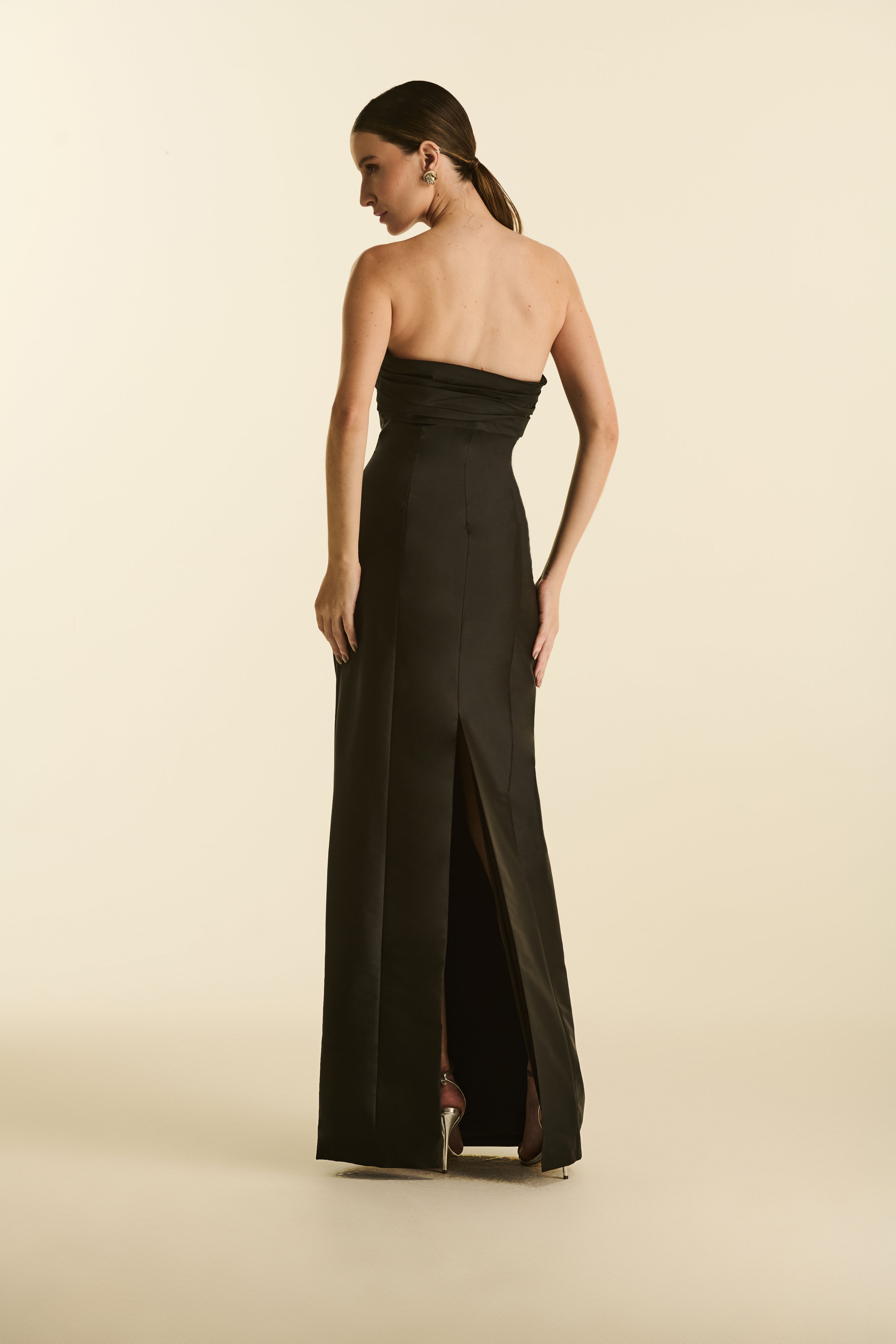 Vestido Longo com Laço