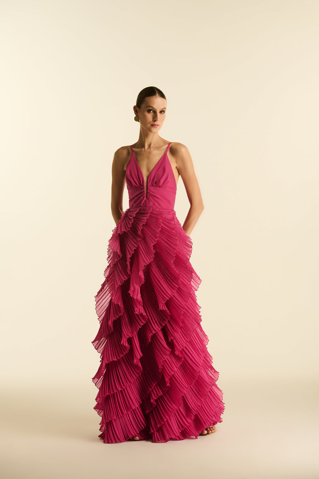 Vestido Longo Organza