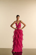 Vestido Longo Organza