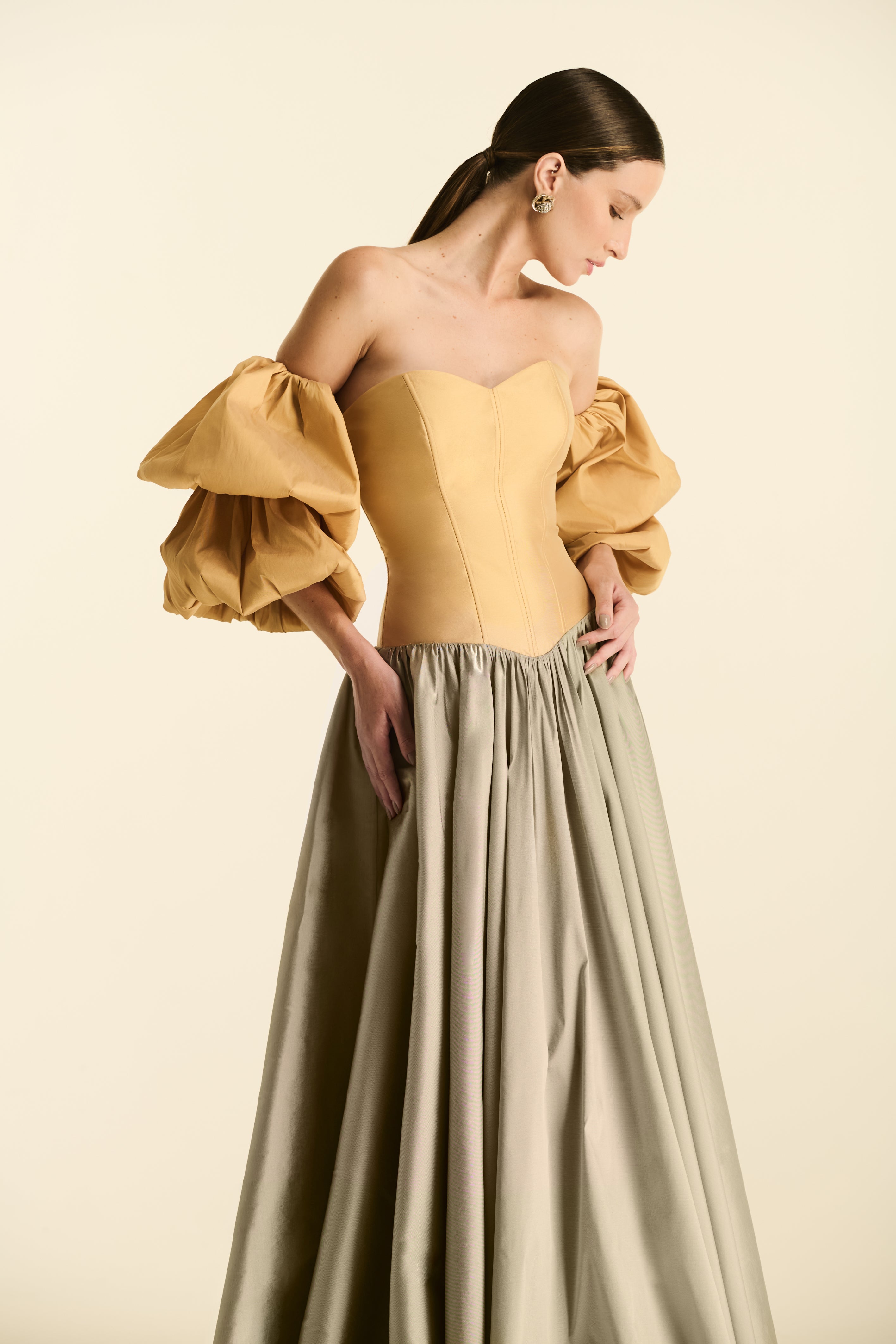 Vestido Longo Manga Removível