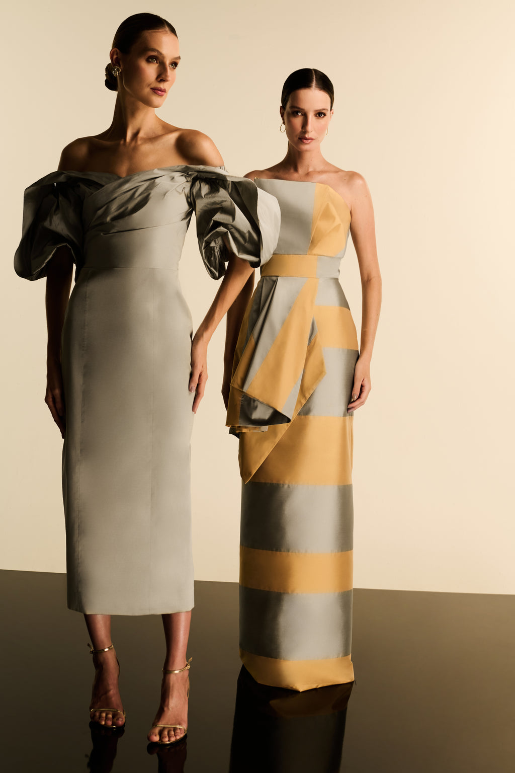 Vestido Longo Bicolor