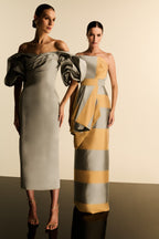 Vestido Longo Bicolor