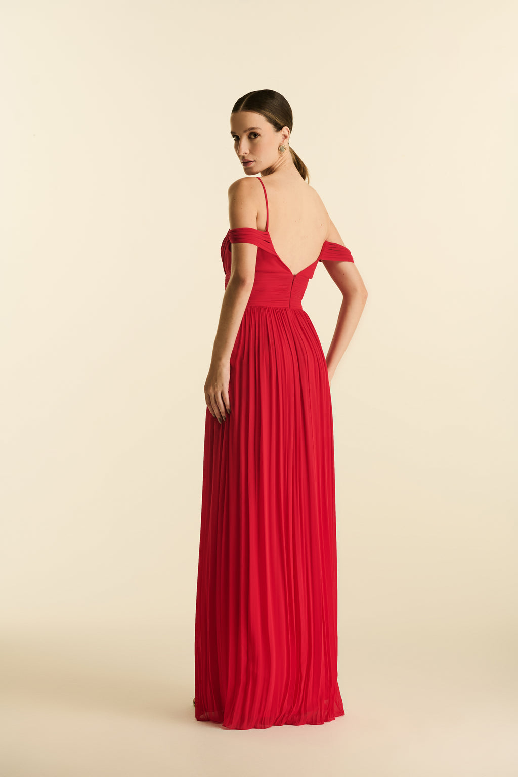 Vestido Longo Manga Roloté