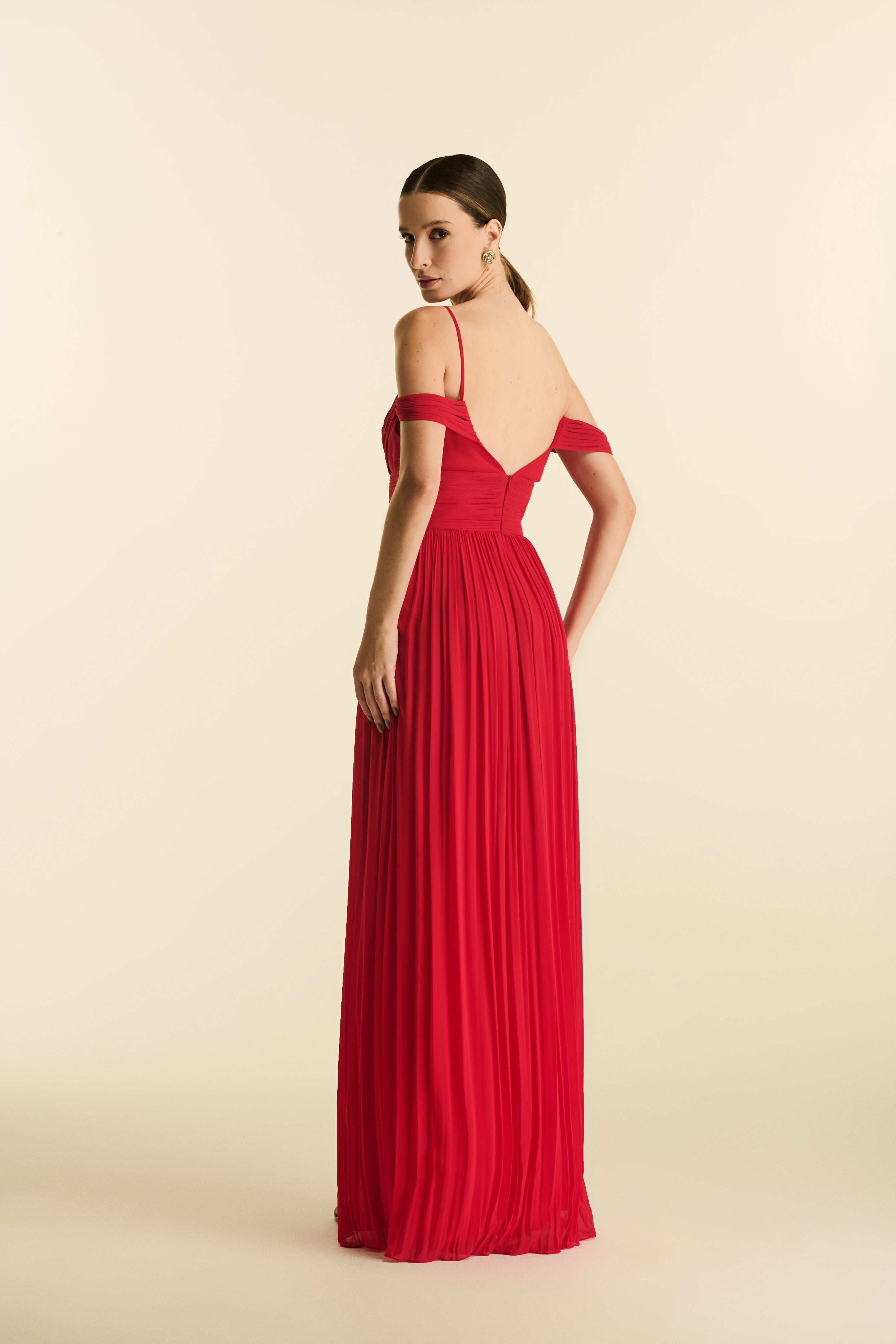 Vestido Longo Manga Roloté