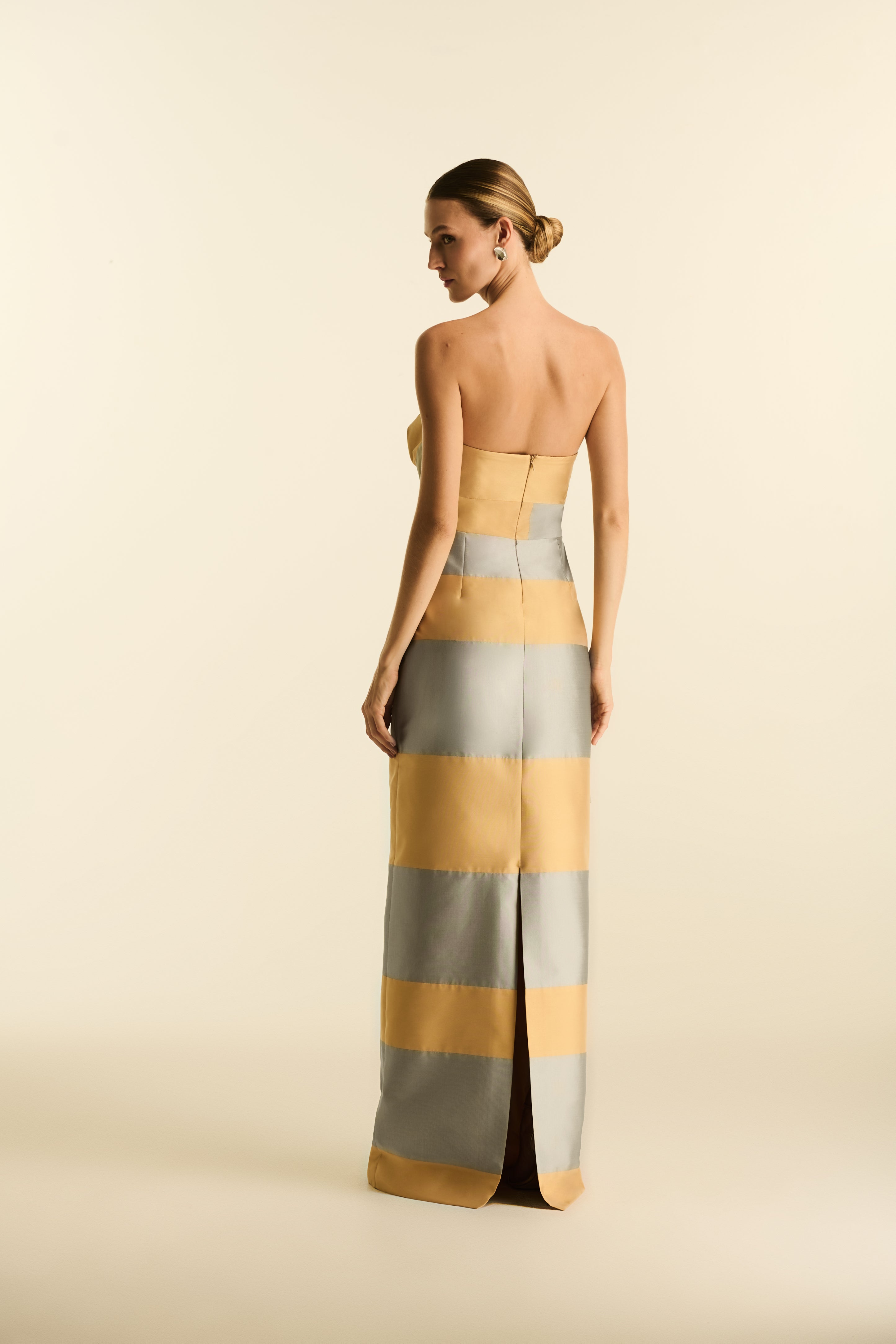 Vestido Longo Bicolor