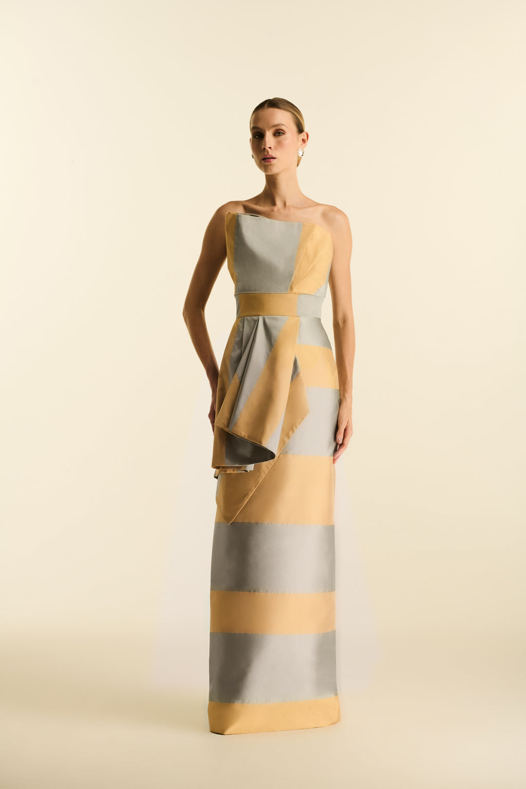 Vestido Longo Bicolor