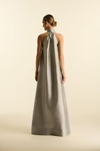 Vestido Longo Gola Alta