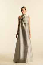 Vestido Longo Gola Alta