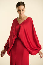 Vestido Longo Morcego